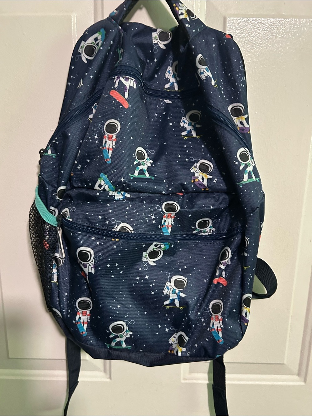 Navy Astronaut Print Backpack